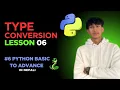 Input Function and Type Conversion in Python Lesson 06 Explained in Nepali ManjilDadaa