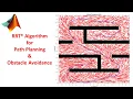 RRT Algorithm for Path Planning and obstacle avoidance in MATLAB