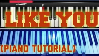 Download Like you by Tatiana Manaois - Piano tutorial - How to play MP3