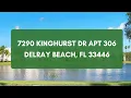 Condo with Lake View in Huntington Lake Delray Beach 55 Community