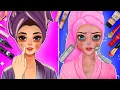 Lagu ASMR 🎧 Homeless Makeup and Transformation Animation/Satisfying Makeover😍 (complete)