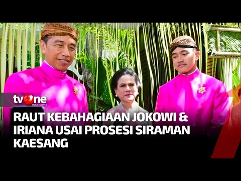 Senyum Merekah di Wajah Jokowi dan Ibu Iriana usai Prosesi Siraman Kaesang