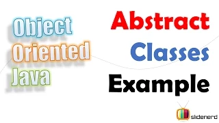 62 Java Abstract Classes Example