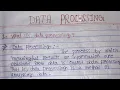 What is data processing full explain in hindi data processing kya hota hai type of data processing