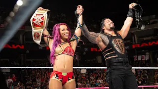Roman Reigns And Sasha Banks Form A Winning Team Raw Oct 10 2016 
