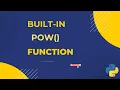 RK pow Built-in function in python