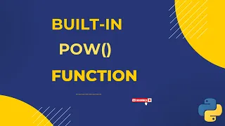 RK pow Built-in function in python