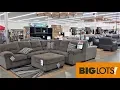 BIG LOTS FURNITURE SOFAS COUCHES ARMCHAIRS HOME DECOR - SHOP WITH ME SHOPPING STORE WALK THROUGH 4K
