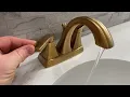 Moen Voss Brushed Gold Transitional Two Handle High Arc Centerset Bathroom Faucet Review