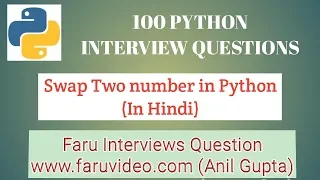 Swap two numbers in python in python