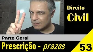 Direito Civil - Aula #53 - Prescrição (II) - Os prazos (É isso!)