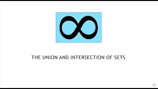 College Algebra 1 7 2 The Union and Intersection of Sets