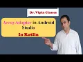 Array Adapter in Android Studio ListView with Array Adapter in Android Dr Vipin Classes