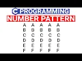Pattern Program in C Character Pattern Using C Program - C Language in Hindi