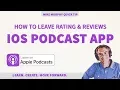 How To Leave a Rating Review in Apple Podcast App