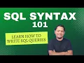 SQL Syntax for Beginners Learn How to Write SQL Queries and Comment SQL Tutorial - 4