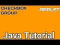 Java programming checkbox group radio button