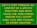 Batch loop through all content of a specific directory and move those sub-directories