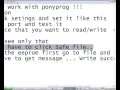 How to work with ponyprog