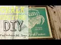Chalk Couture Farmer s Market Reusable Silk Screen Transfer on a DIY Farmhouse Frame
