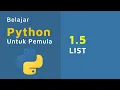 Learn Python for Beginners 1 5 LIST