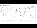 Test A 01 to 06 Arc and Angle Relationships Circle Vocabulary