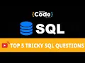 Top 5 Tricky SQL Questions SQL Interview Questions And Answers SQL Interview 2022 SimpliCode