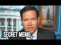 LEAKED Secret Memo Exposes Rubio s Lie