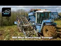 Gilpin Farms Harvesting the Last of the Turnips Big Blue ASA Lift Trike Harvester at Work