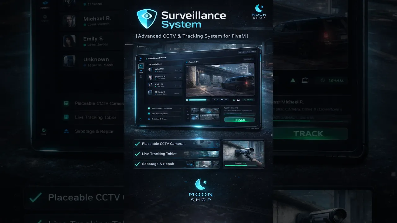 Advanced CCTV & Tracking System for FiveM