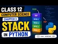 Stack in Python II Chapter 3 II Class 12 II Harshit Srivastava