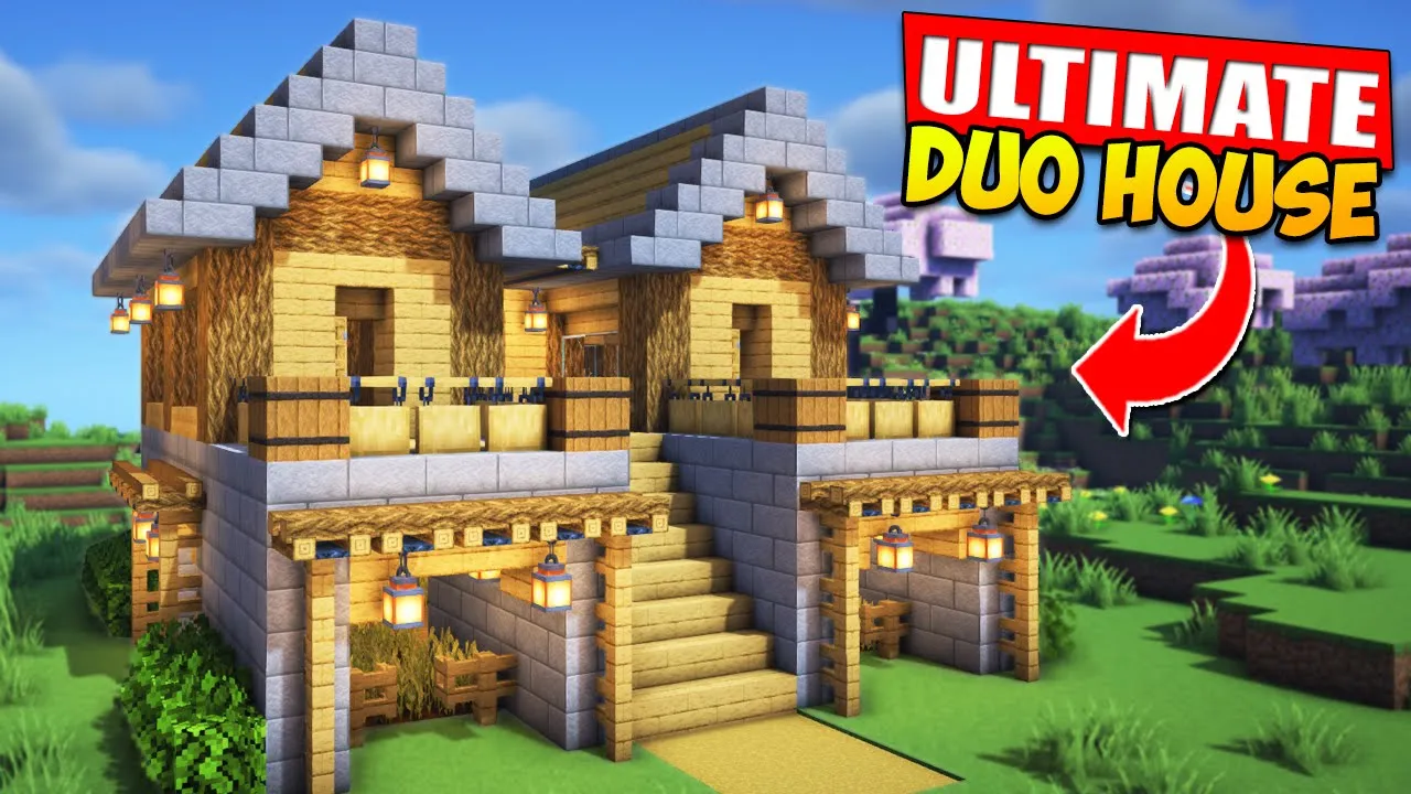 Minecraft Ultimate Duo Survival House Tutorial ????