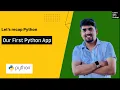 - Writing our first Python app Python for Beginners Learn with Pratap