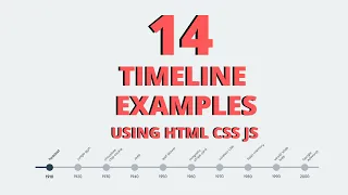 14 Timeline Examples Horizontal Timeline Vertical Timeline Html Css Js Effects Animations