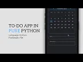 Simple To-Do Application In Python - Flet Tutorial