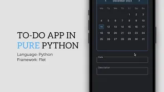Simple To-Do Application In Python - Flet Tutorial
