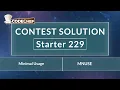 Minimal Usage MNUSE Starter 229 CodeChef Solution