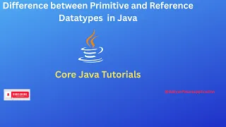 Difference Between Primitive and Reference Datattype
