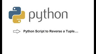 Python Script to reverse a tuple