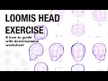 Unlock Drawing Mastery The Loomis Method for Heads Free Worksheet