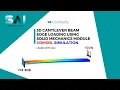 COMSOL Tutorial 05 3D cantilever beam simulation Solid mechanics tutorial