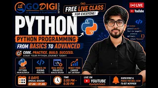 FREE Python Live Class Day 1 Python Programming for Beginners Learn Python from Scratch
