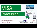 Visa Process System vb net project with SQL server database How to make project VB190