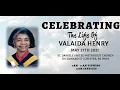 Funeral Services For Valaida Henry