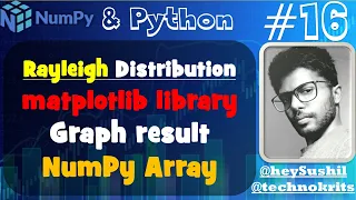 How to use Rayleigh Distribution with pyplot and seaborn library Python NumPy Array Hindi