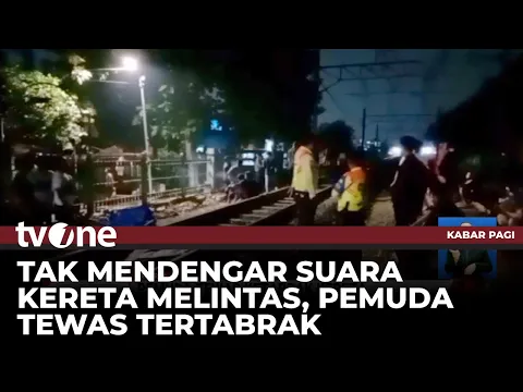 Nahas! Seorang Pemuda Tewas Tertabrak Kereta Melintas