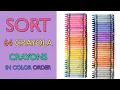 64 Crayons Color Order Sort all the Crayola Crayons from the 64 Count Box