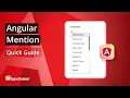 Angular Mention The Ultimate Feature Walkthrough