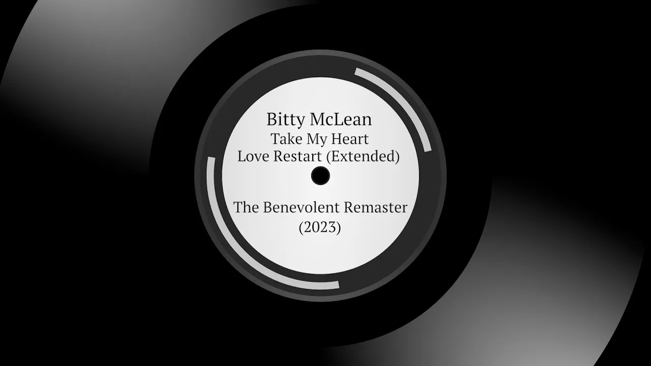 Bitty McLean | Take My Heart Love Restart (Extended) | The Benevolent Remaster 2023