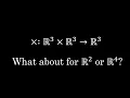 How do we generalize the cross product to other dimensions
